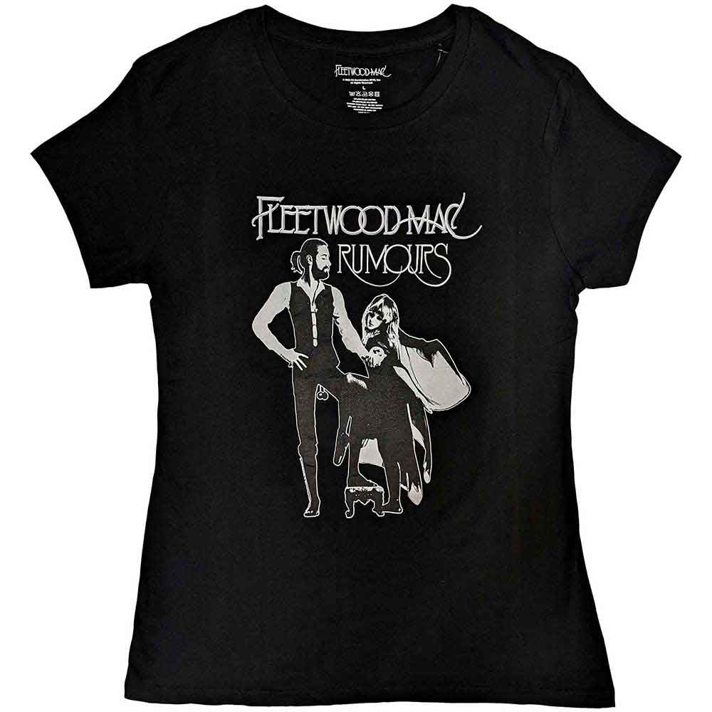Fleetwood Mac Ladies T-Shirt Rumours Black (L)