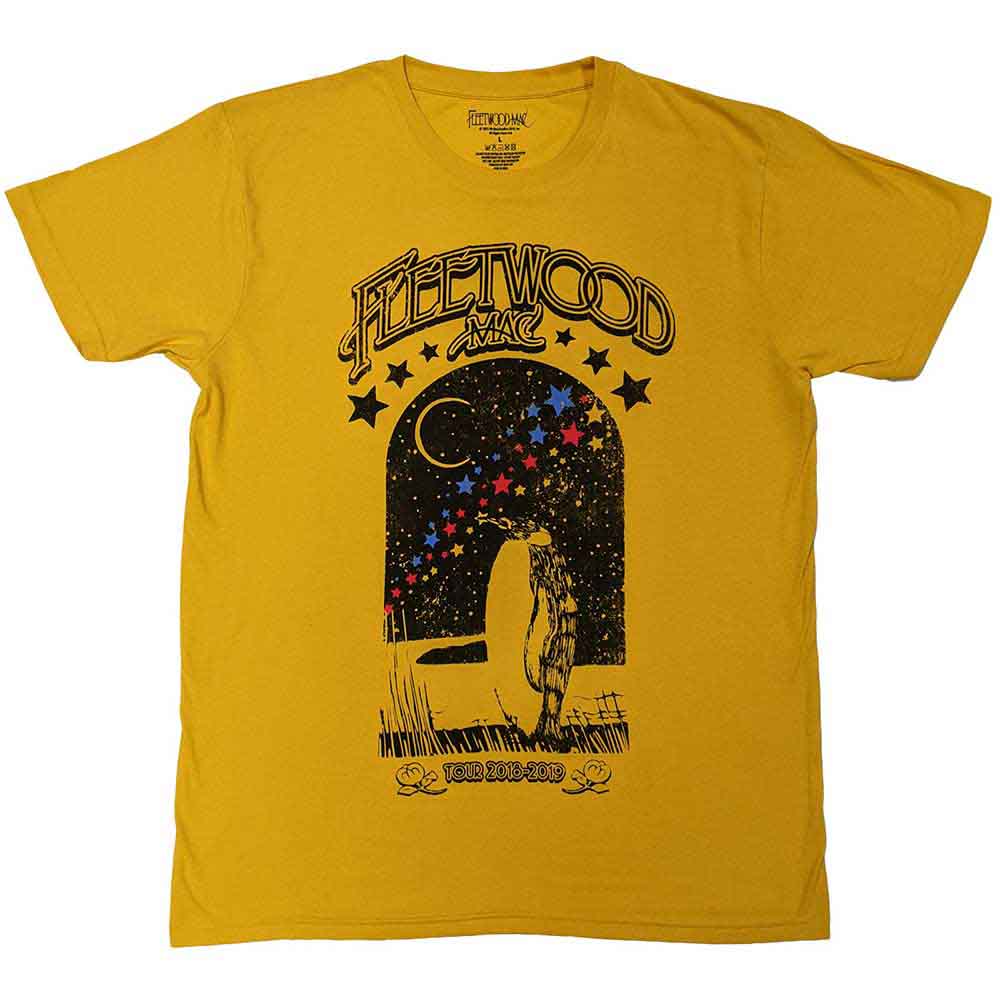 Fleetwood Mac Unisex T-Shirt: Tour 2018 - 2019 Penguin Yellow (XXL)