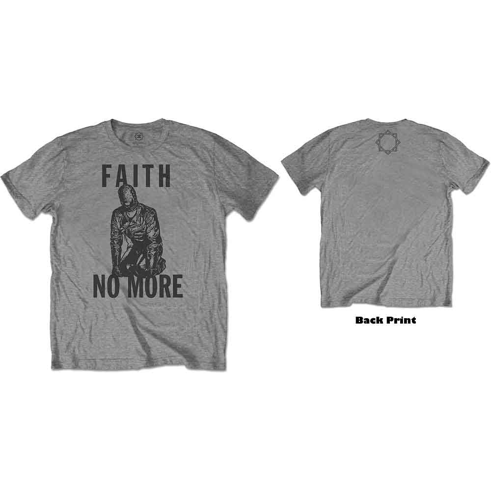 Faith No More Unisex T-Shirt Gimp (Back Print) Grey (S)