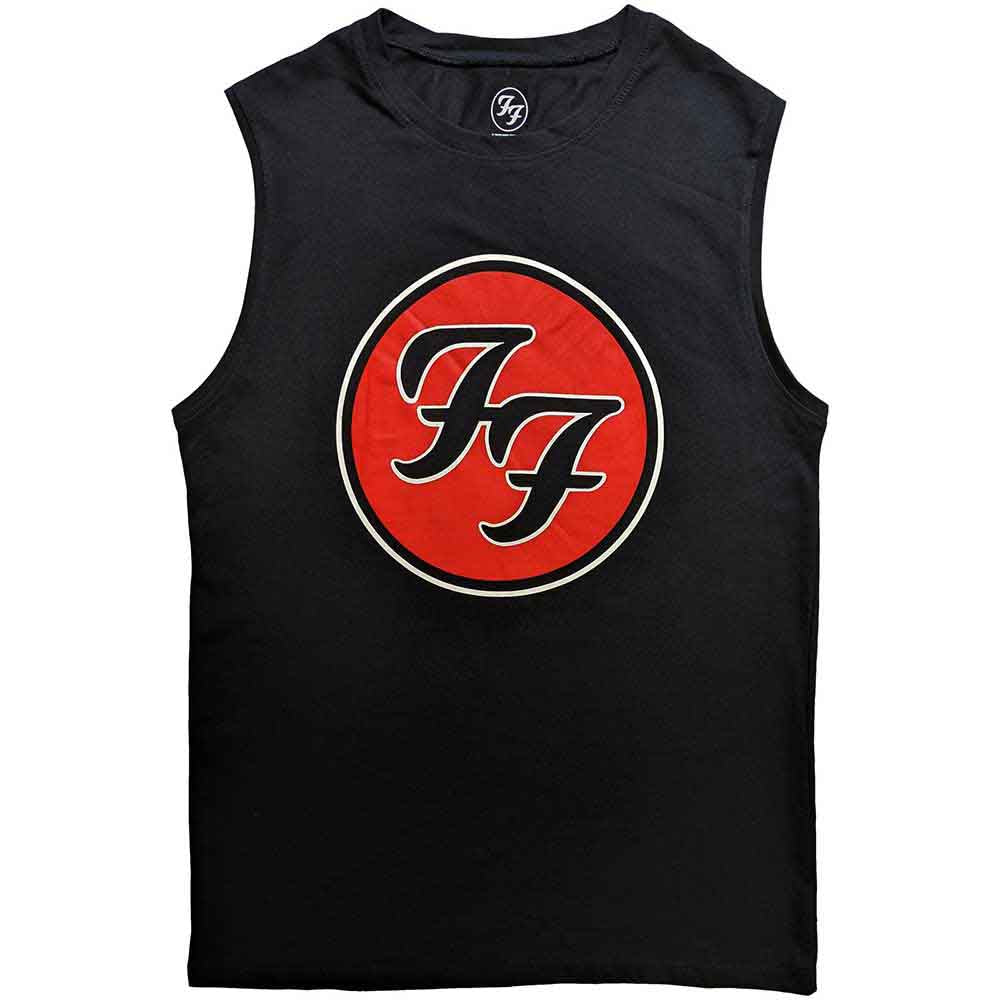 Foo Fighters Unisex Tank T-Shirt FF Logo Black (M)
