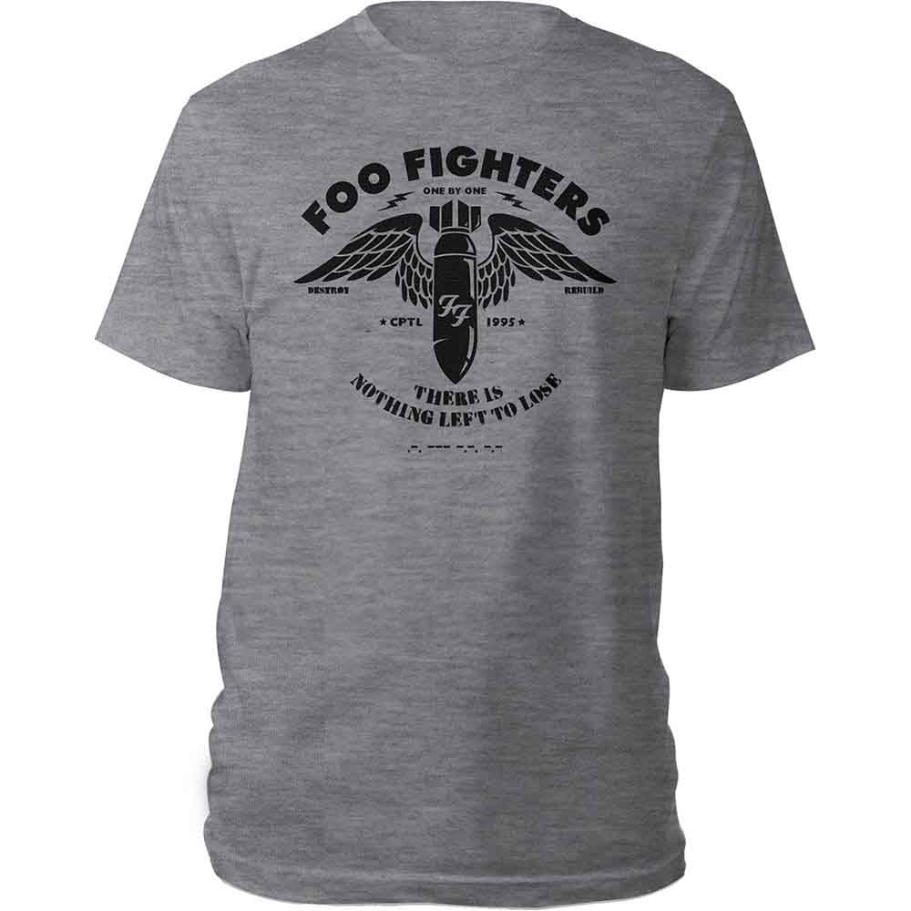 Foo Fighters Unisex T-Shirt Stencil Grey (L)