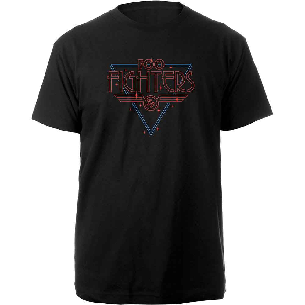Foo Fighters Unisex T-Shirts Black Disco Outline Black (S)