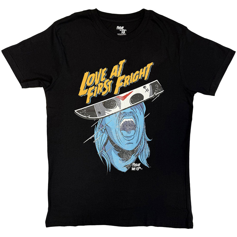 Friday the 13th Unisex T-Shirt Love At First Fright Black (M)