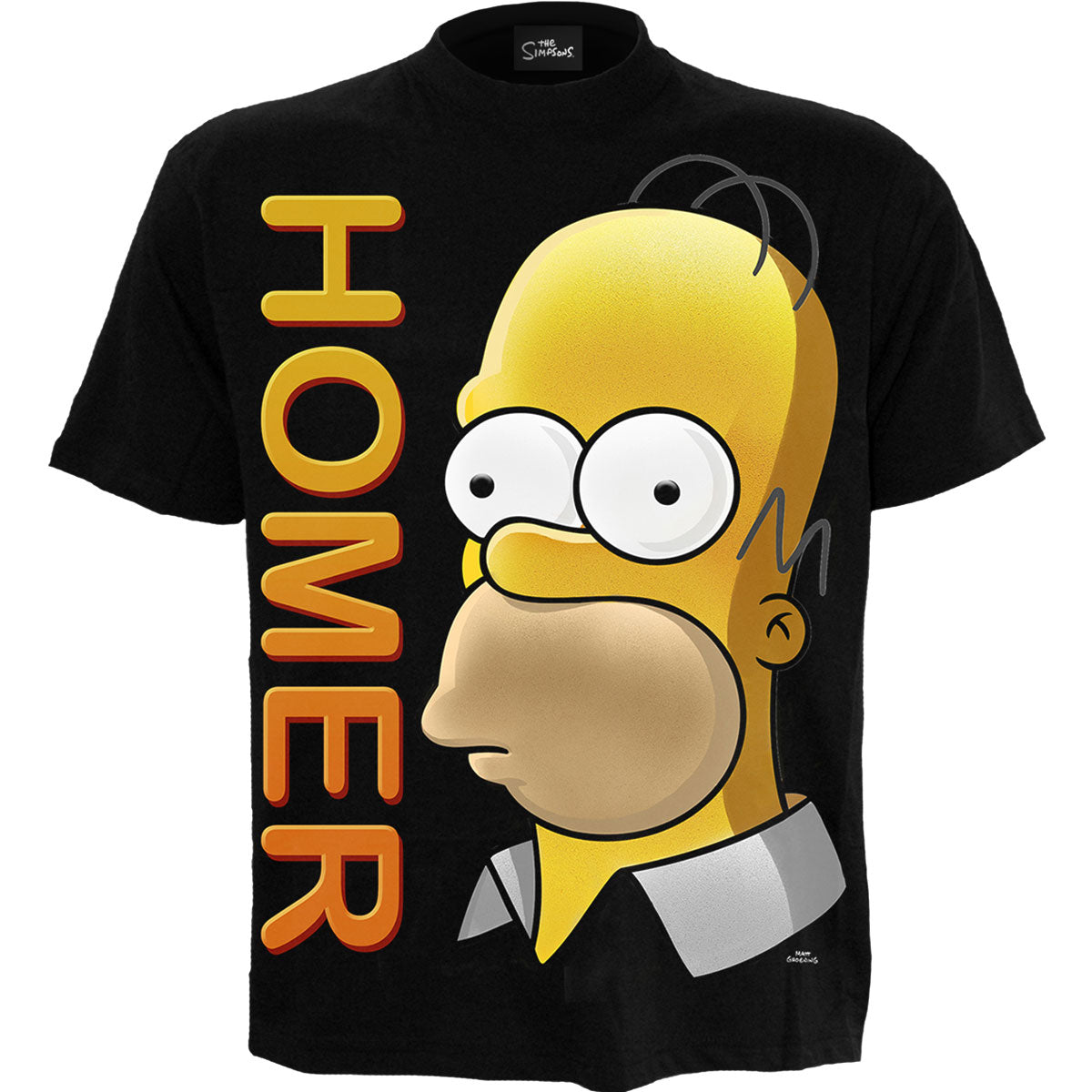 The Simpsons Unisex T-Shirt Homer Portrait Black (M)