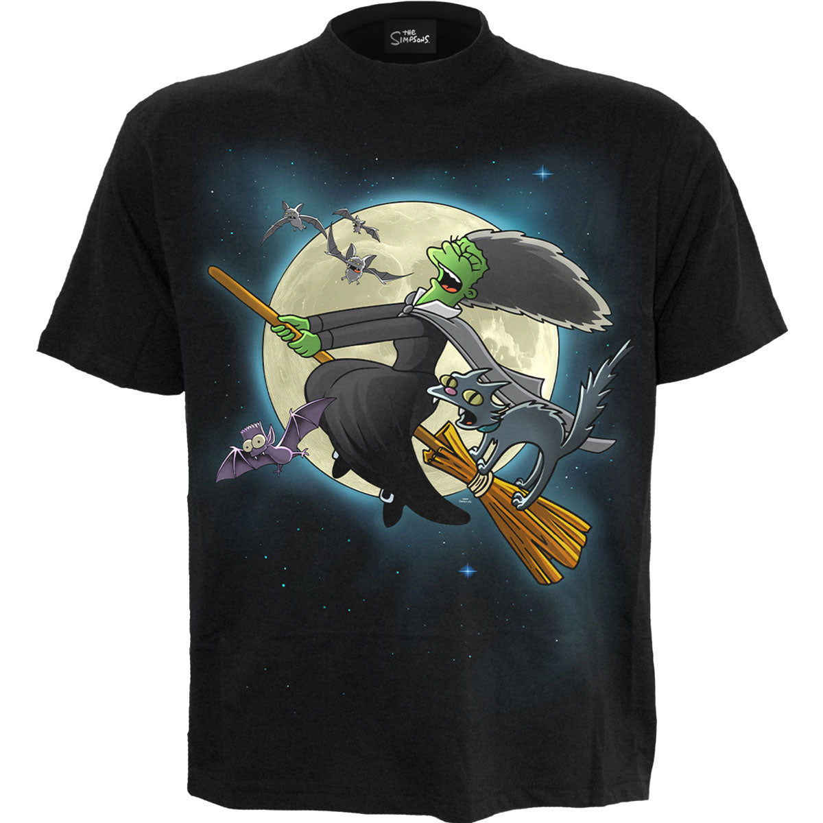 The Simpsons Unisex T-Shirt Marge Witch Black (S)