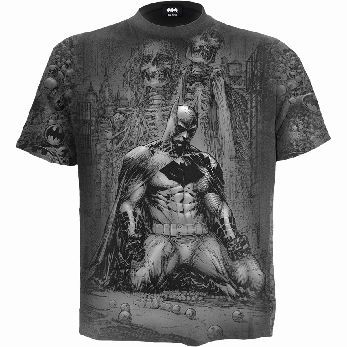 DC Comics Unisex T-Shirt Batman Vengeance Wrap Black (M)