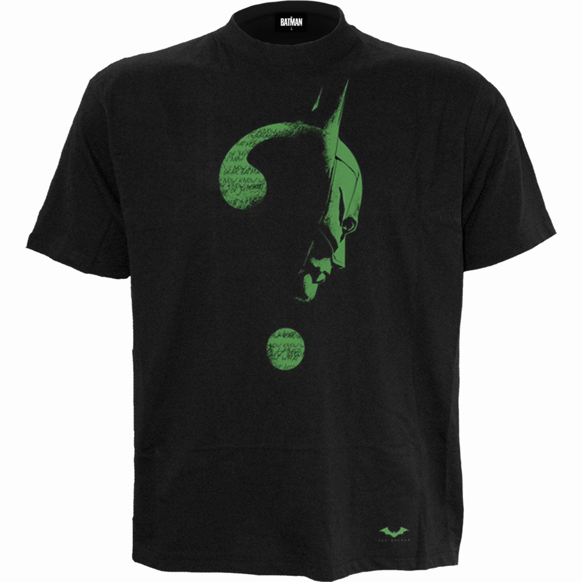 DC Comics Unisex T-Shirt The Batman Glow In The Dark Logo Black (XXXL)