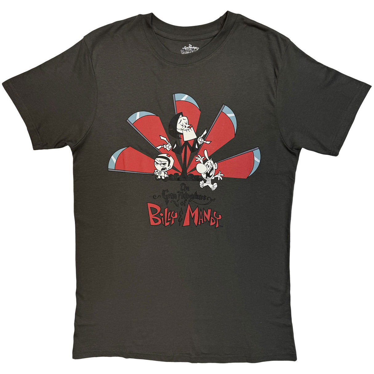 The Grim Adventures of Billy & Mandy Unisex T-Shirt Logo Charcoal Grey (M)