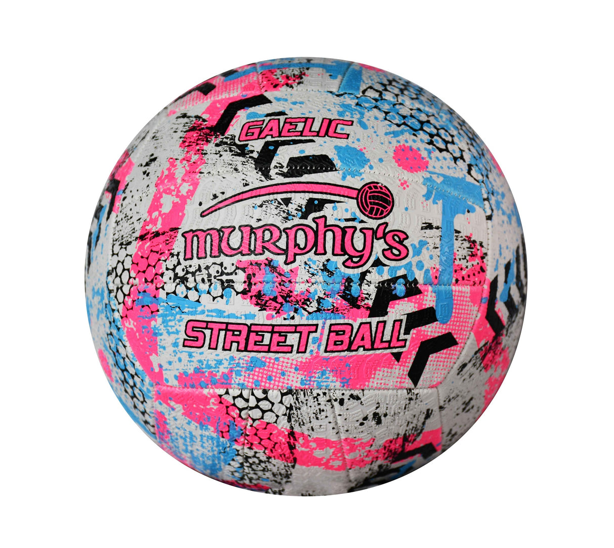 Murphy's Gaelic Street Football - White/Pink/Cyan Trainer (Size 5)
