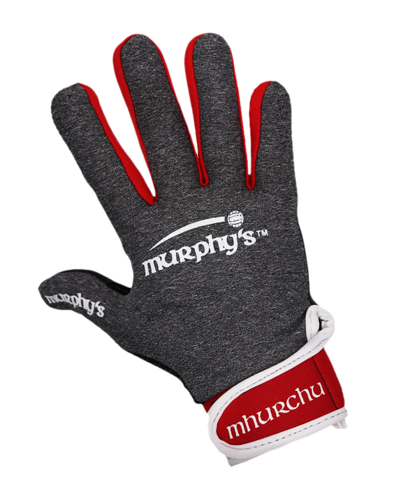 Murphy's Gaelic Football Gloves Grey/Red/White Junior 6 (12yrs)