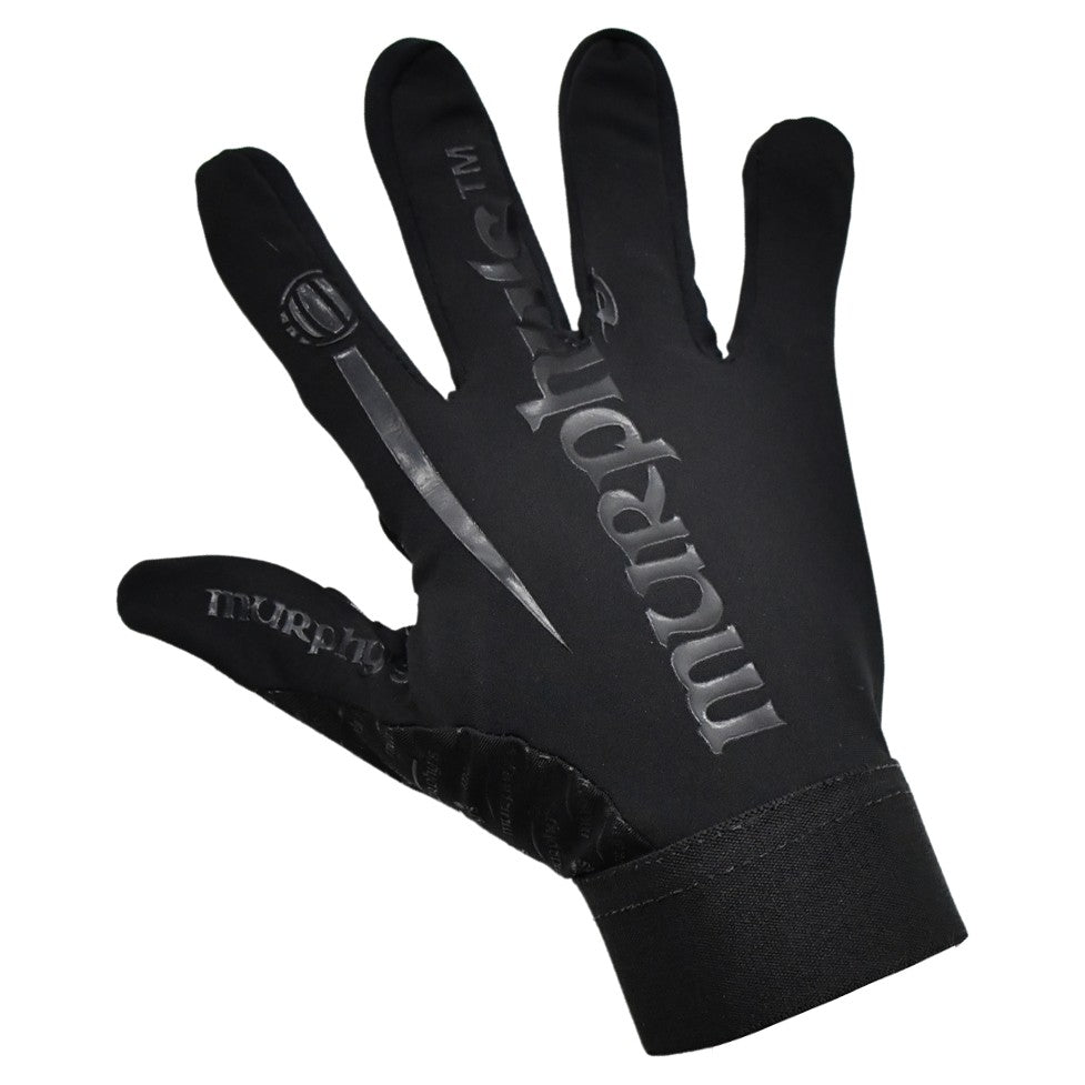 Murphy's Strapless Gaelic Gloves - Blackout Junior 4 (8yrs)