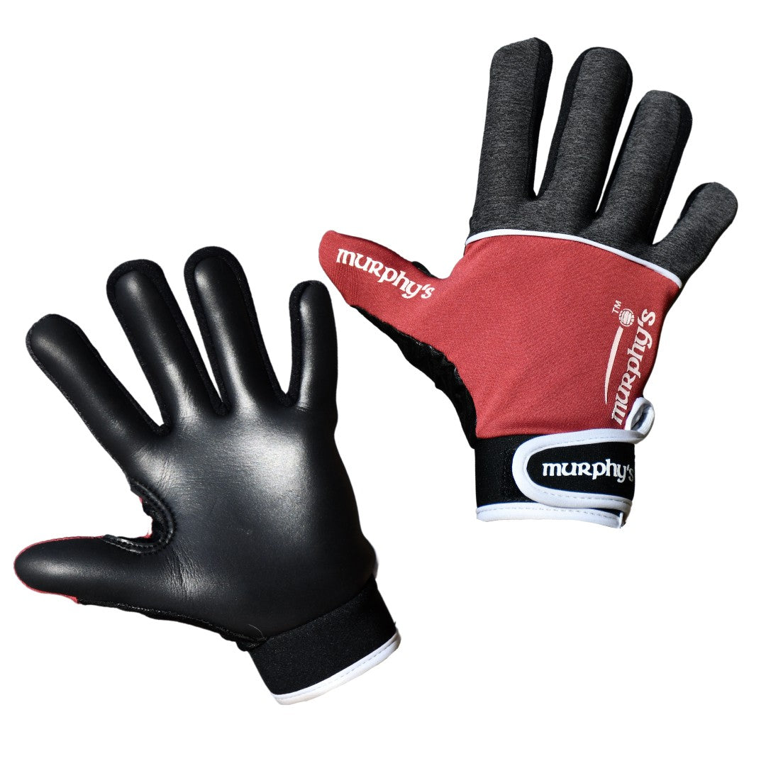Murphy's V2 Gaelic Gloves - Grey/Maroon/White Junior 6 (12yrs)
