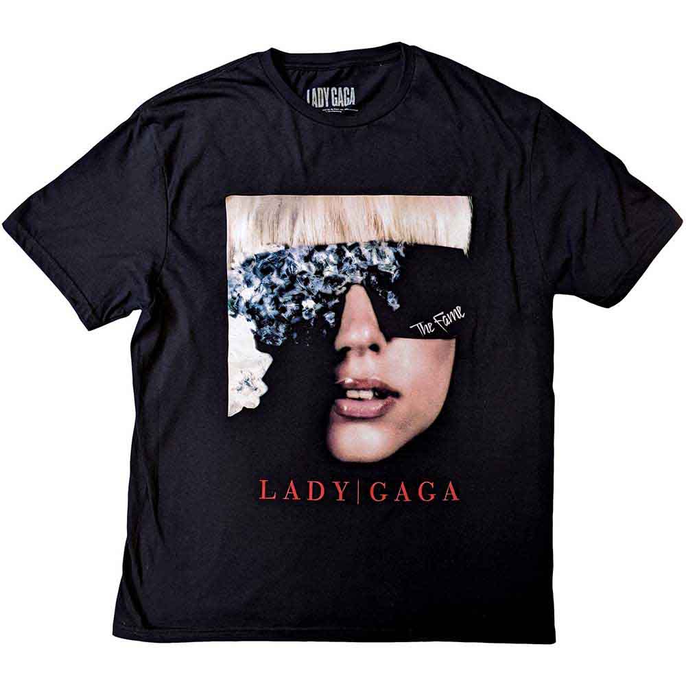 Lady Gaga Unisex T-Shirt The Fame Photo Black (XL)
