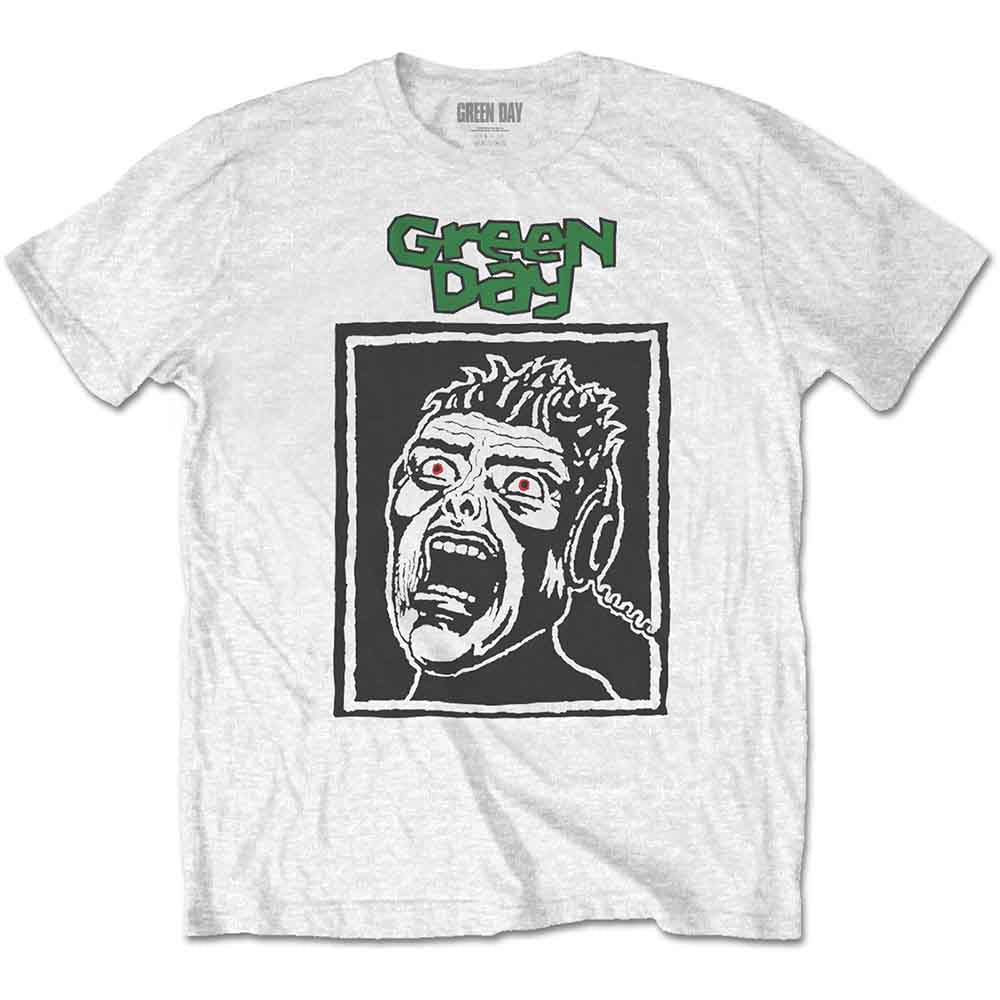 Green Day Unisex T-Shirt Scream White (L)