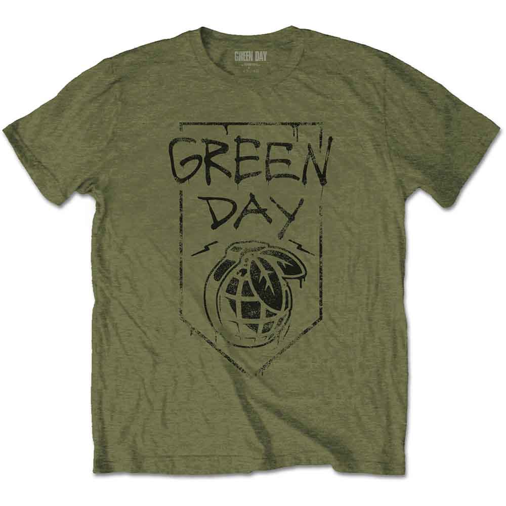 Green Day Unisex T-Shirt Organic Grenade Green (XL)