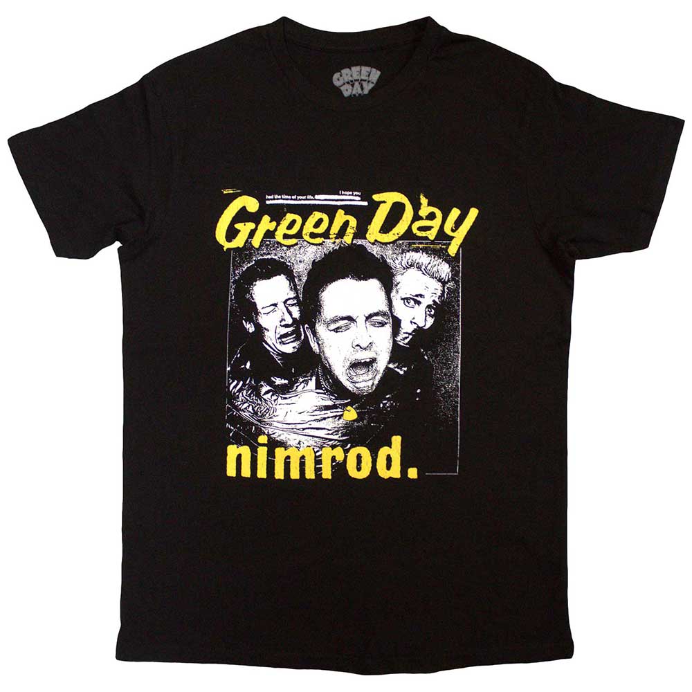 Green Day Unisex T-Shirt Yellow Pick -Nimrod Black (M)