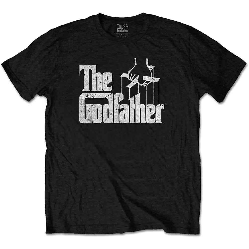 The Godfather Unisex T-Shirt Logo White on Black (XL)