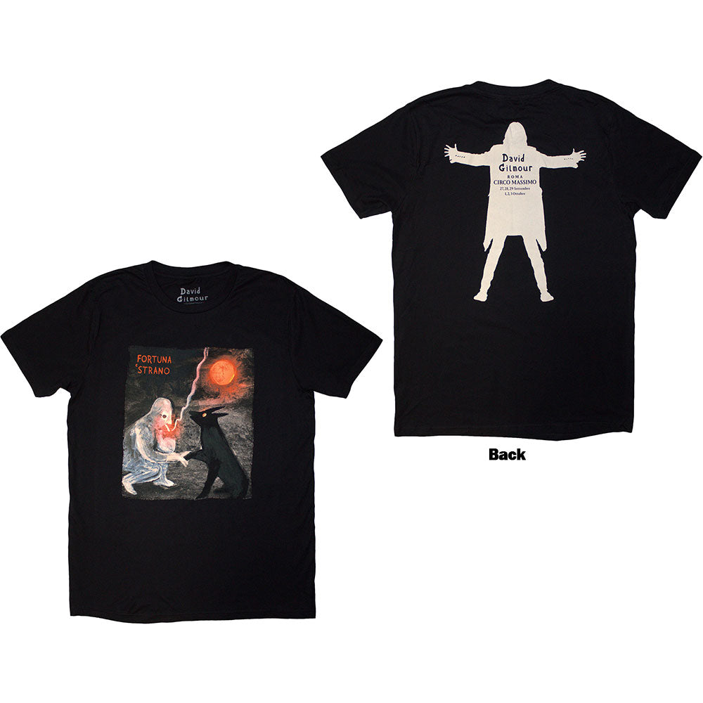 David Gilmour Unisex T-Shirt Luck & Strange Fortuna E Strano Ex-Tour Black (M)