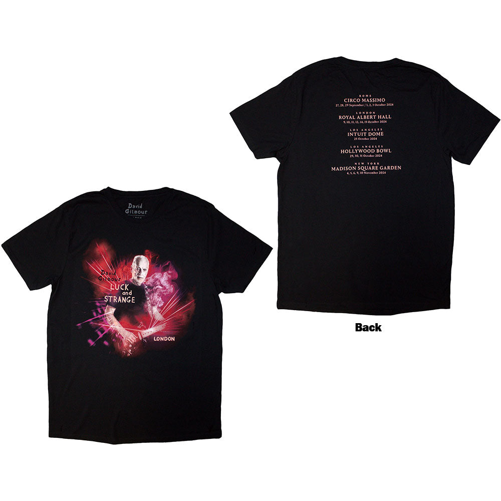 David Gilmour Unisex T-Shirt Luck & Strange London (Ex-Tour) Black (XL)