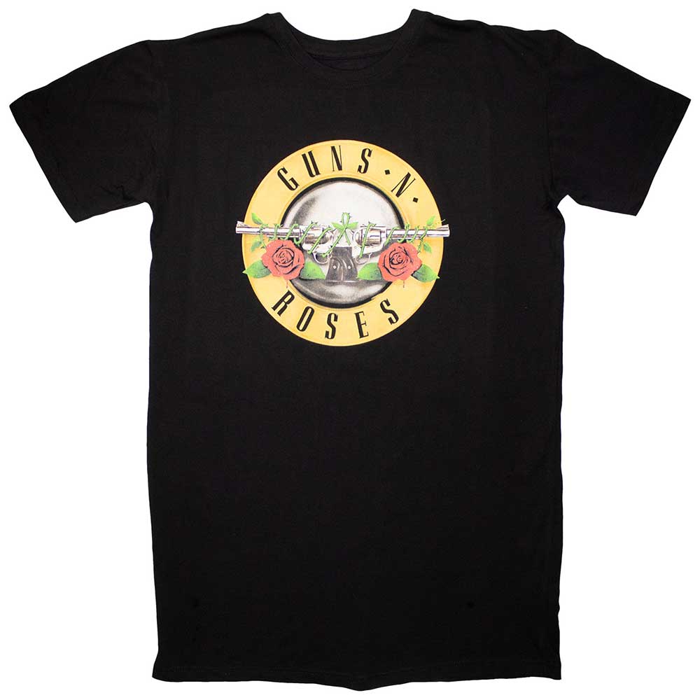 Guns N' Roses Ladies T-Shirt Dress Classic Logo Black (L)