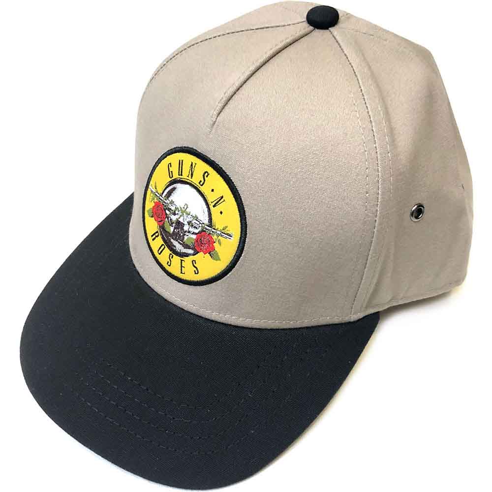 Guns N' Roses Unisex Snapback Cap Circle Logo Sand/Black