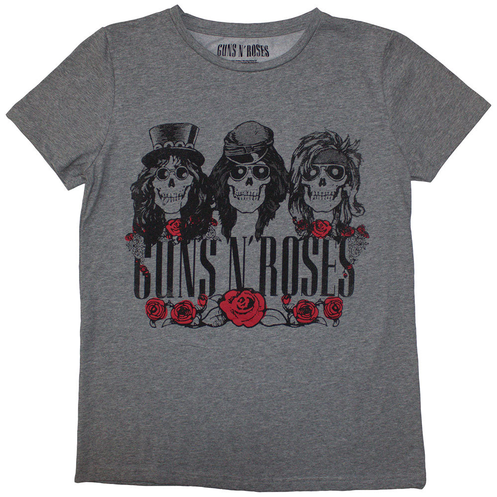 Guns N' Roses Ladies T-Shirt Hell Group Grey (M)