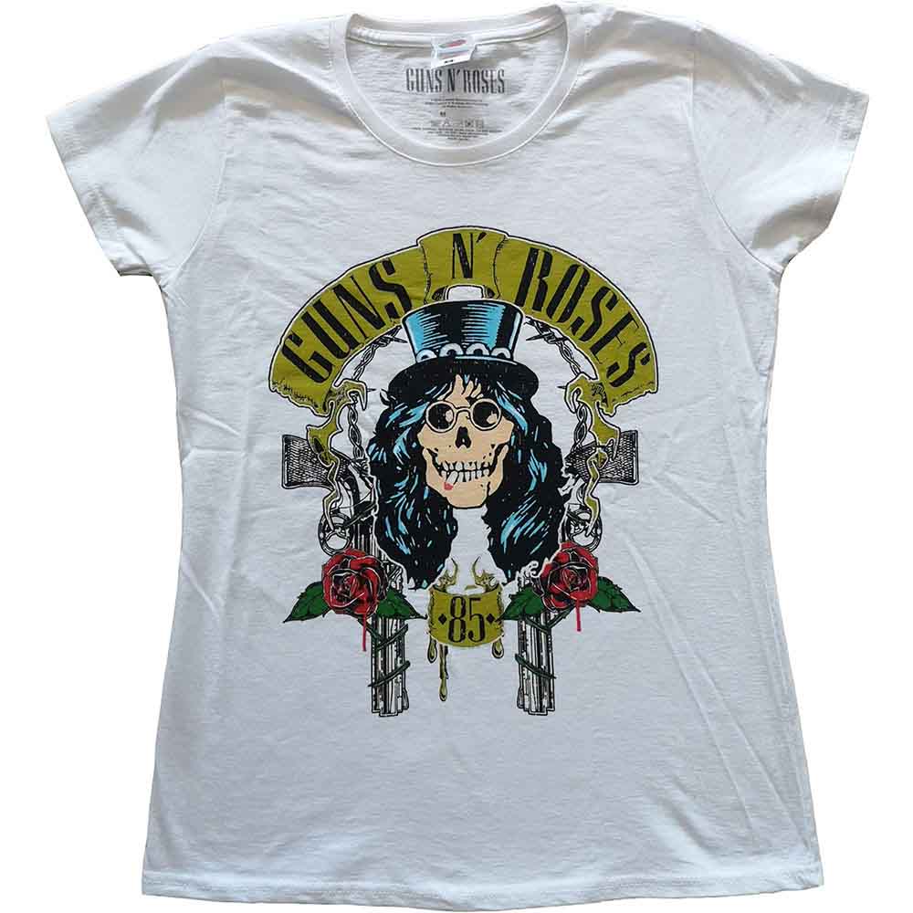 Guns N' Roses Ladies T-Shirt Slash '85 White (XL)