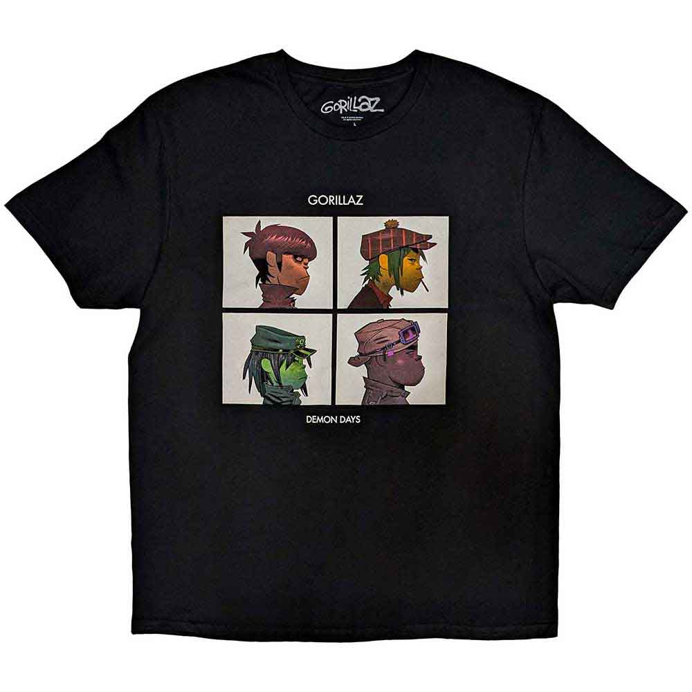 Gorillaz Unisex T-Shirt Demon Days Black (XL)