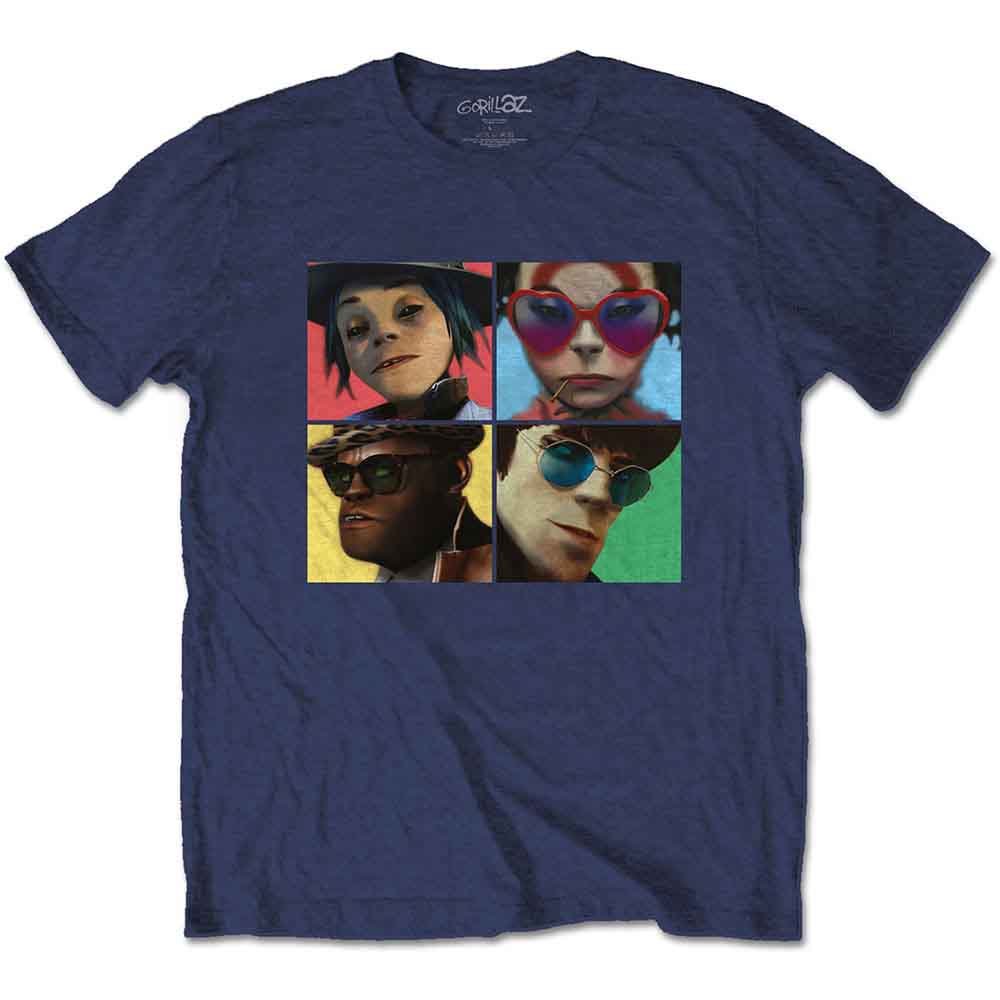 Gorillaz Unisex T-Shirt Humanz Blue (S)