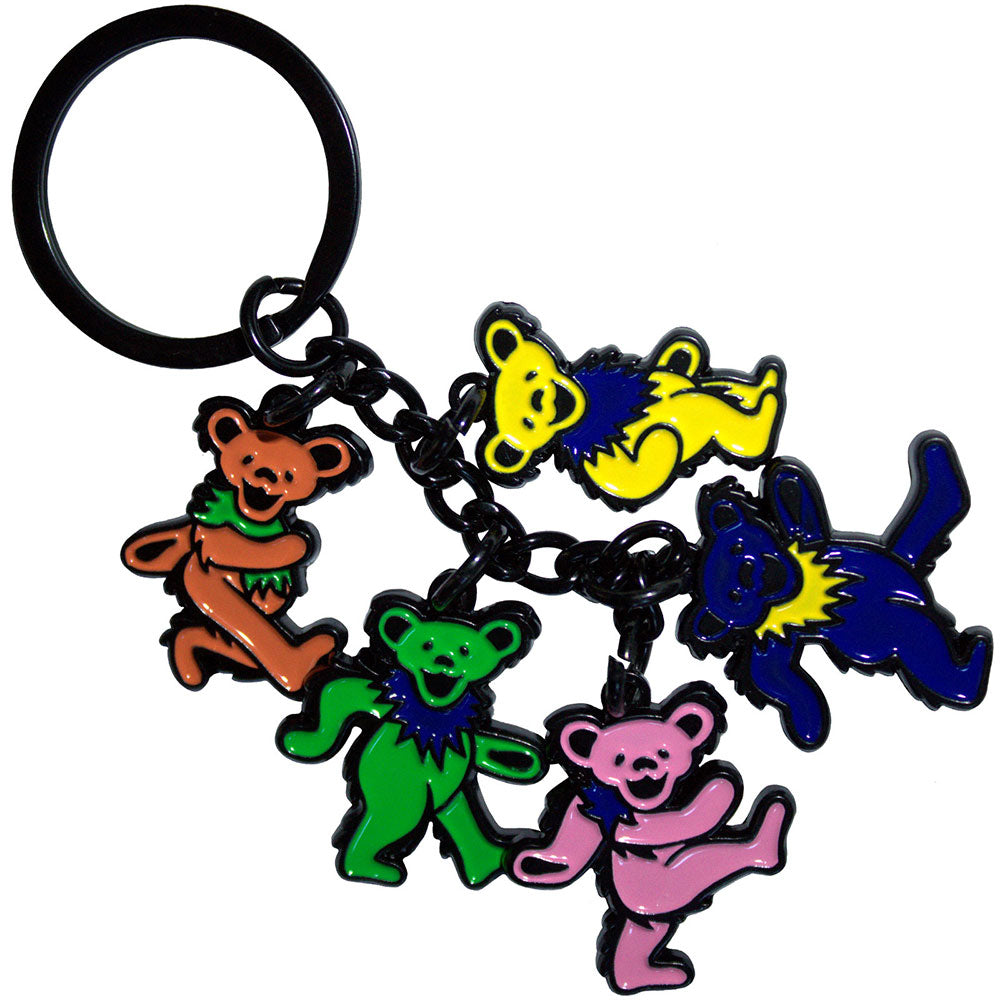 Grateful Dead Keychain Dancing Bears Charms