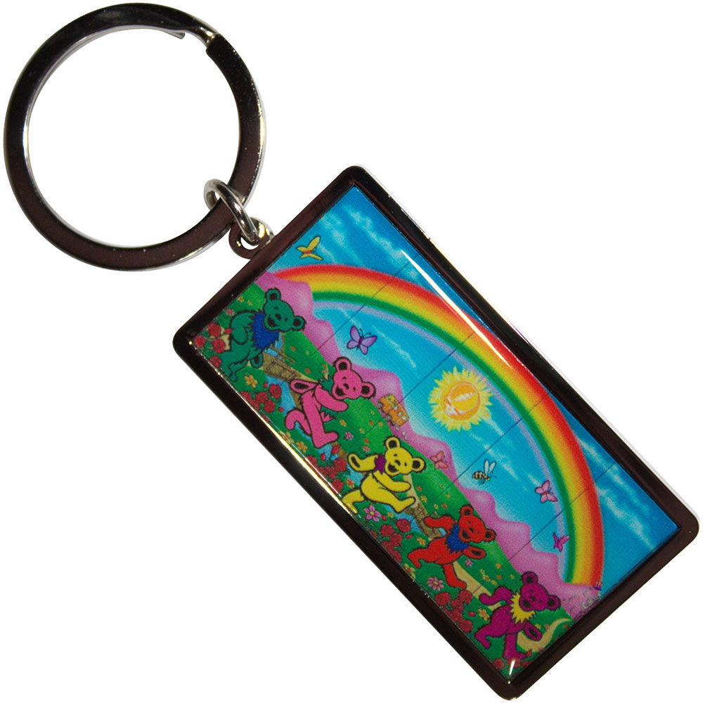 Grateful Dead Keychain Rainbow
