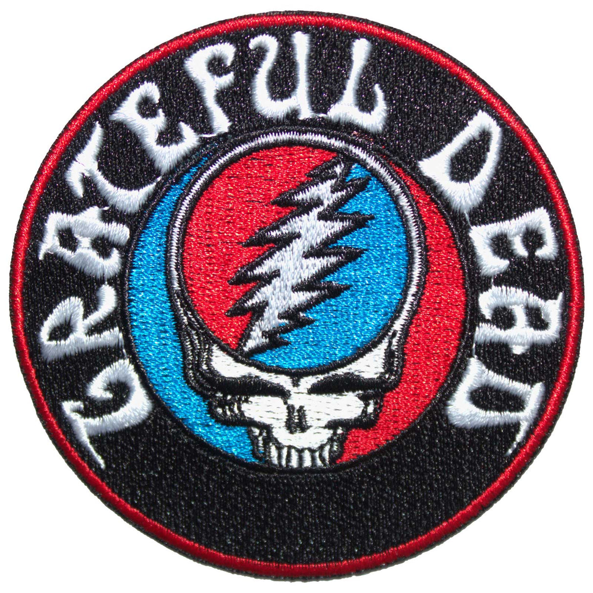Grateful Dead Woven Patch Steal Your Face Logo v2 (Standard)