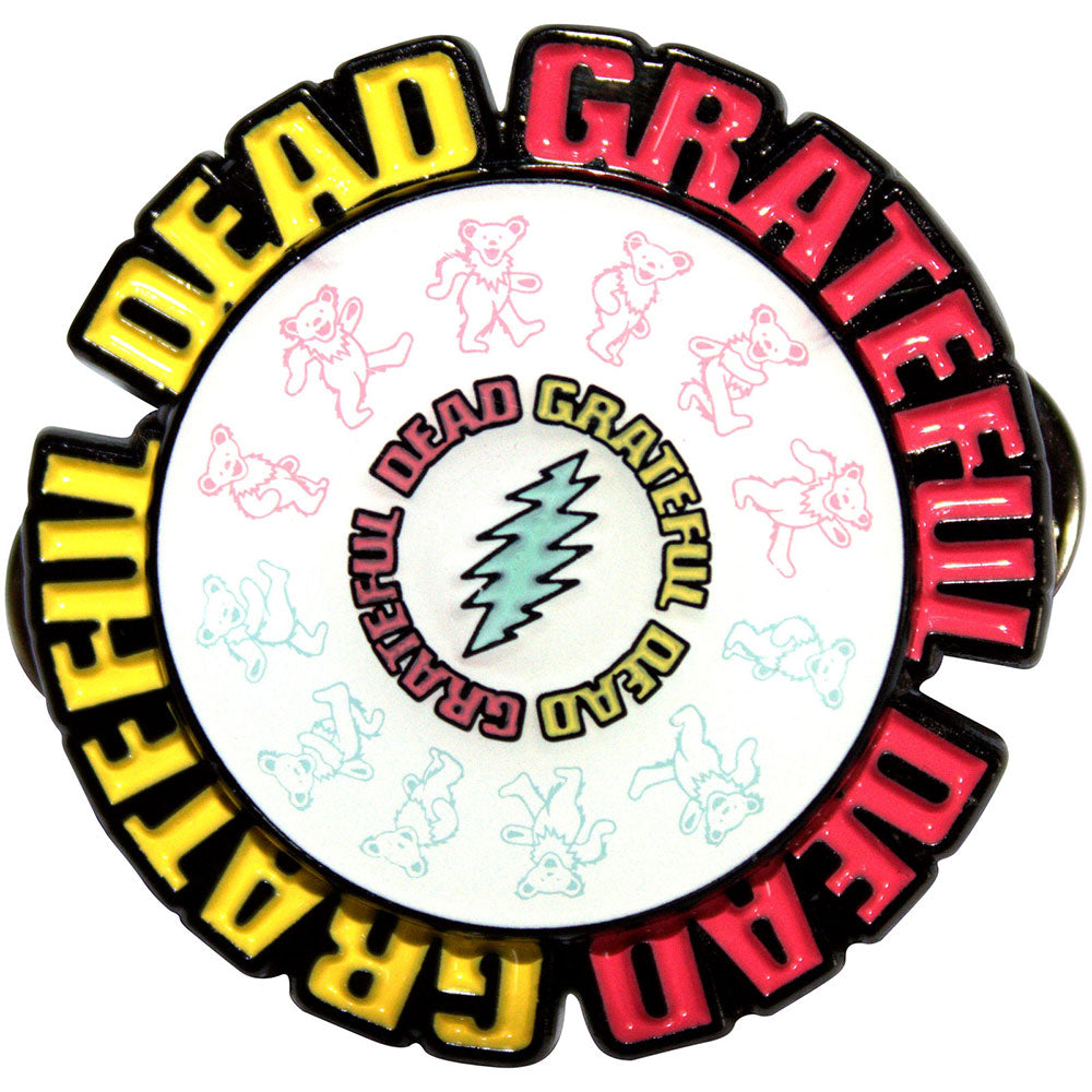 Grateful Dead Pin Badge Spinning Emblem