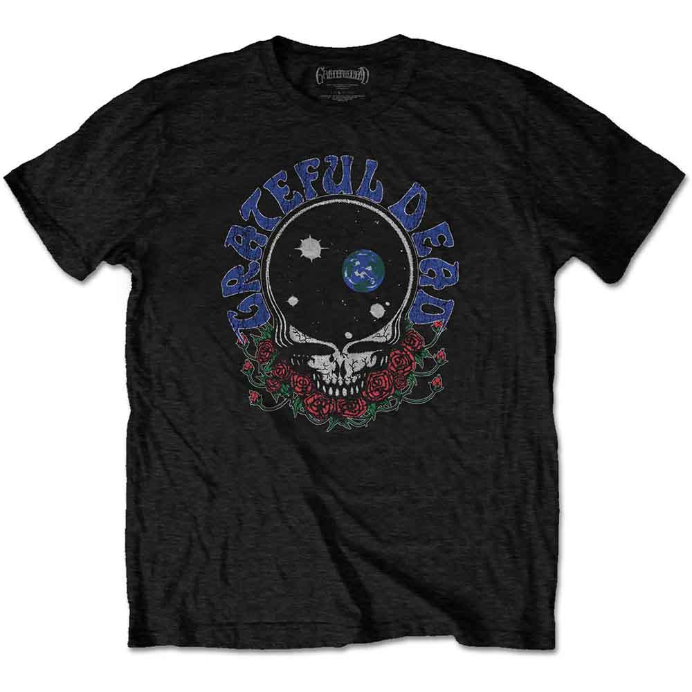 Grateful Dead Unisex T-Shirt Space Your Face & Logo Black (L)