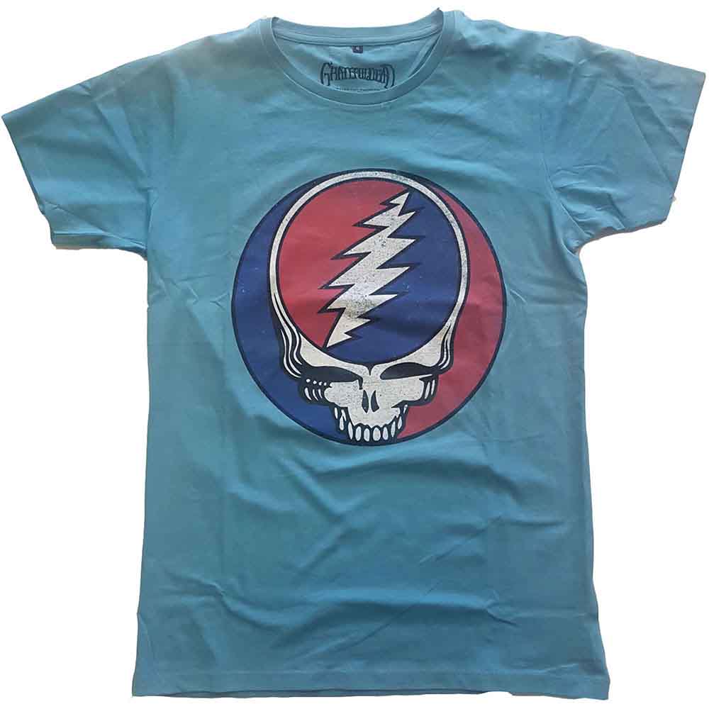 Grateful Dead Unisex Eco T-Shirt Steal Your Face Classic Blue (XL)