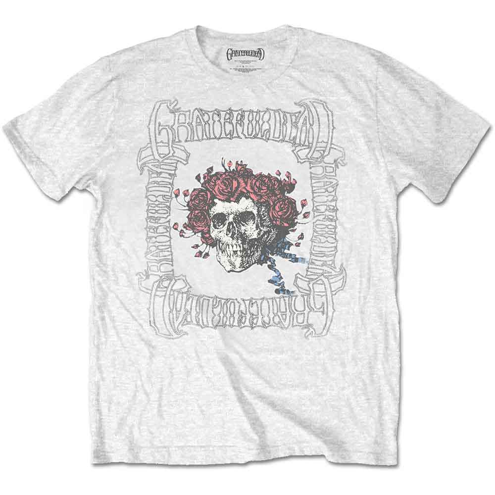 Grateful Dead Unisex T-Shirt Bertha with Logo Box White (L)