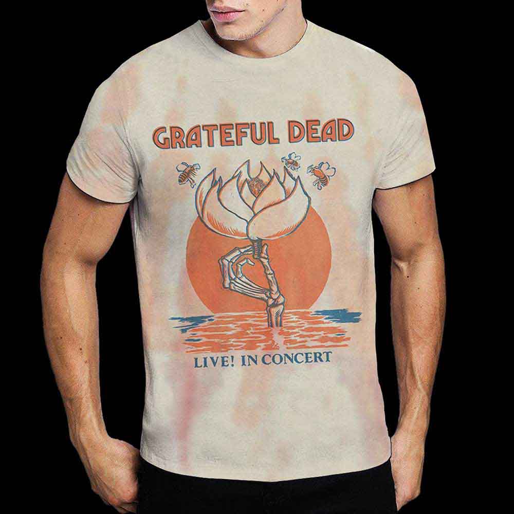 Grateful Dead Unisex T-Shirt Sugar Magnolia (Dip-Dye) White (XXL)