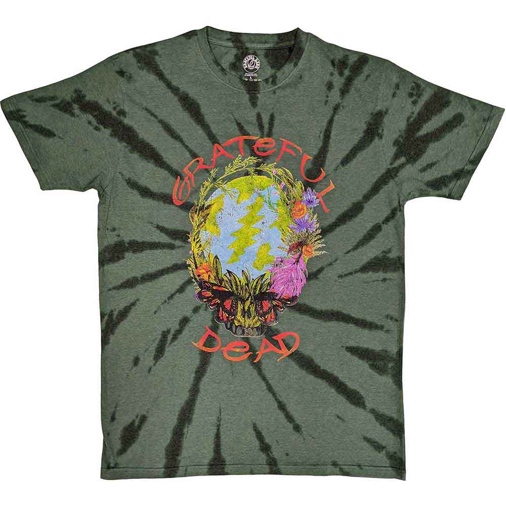 Grateful Dead Unisex T-Shirt Forest Dead (Wash) Green (S)