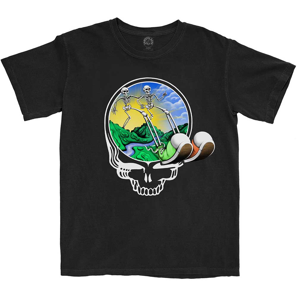 Grateful Dead Unisex T-Shirt Skeles Stepping Black (L)