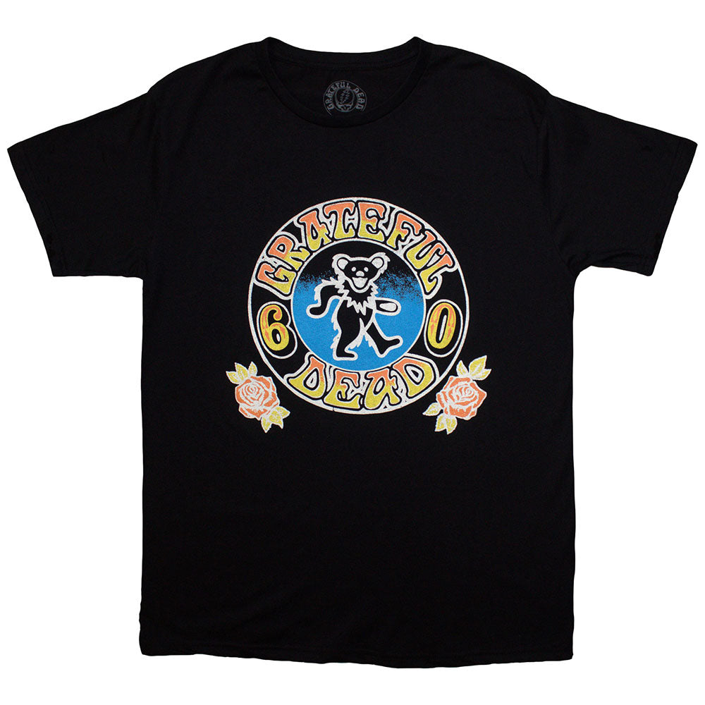 Grateful Dead Unisex T-Shirt Bear Roses Black (M)