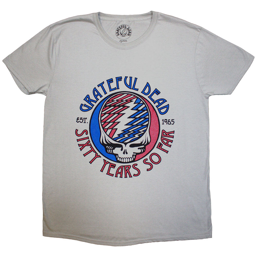 Grateful Dead Unisex T-Shirt Stealie 60 Grey (S)