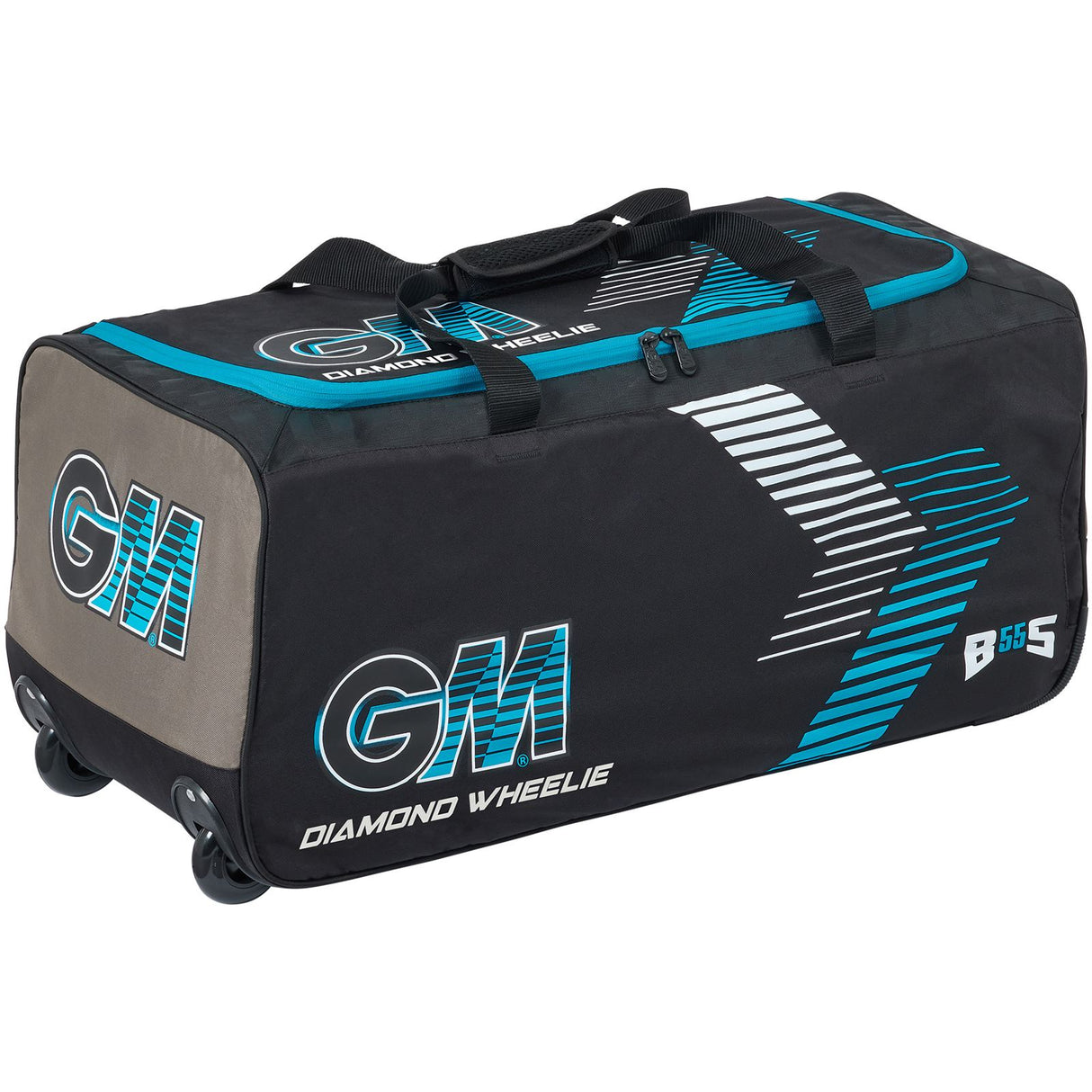 G&M Cricket Bag Diamond Wheelie Black