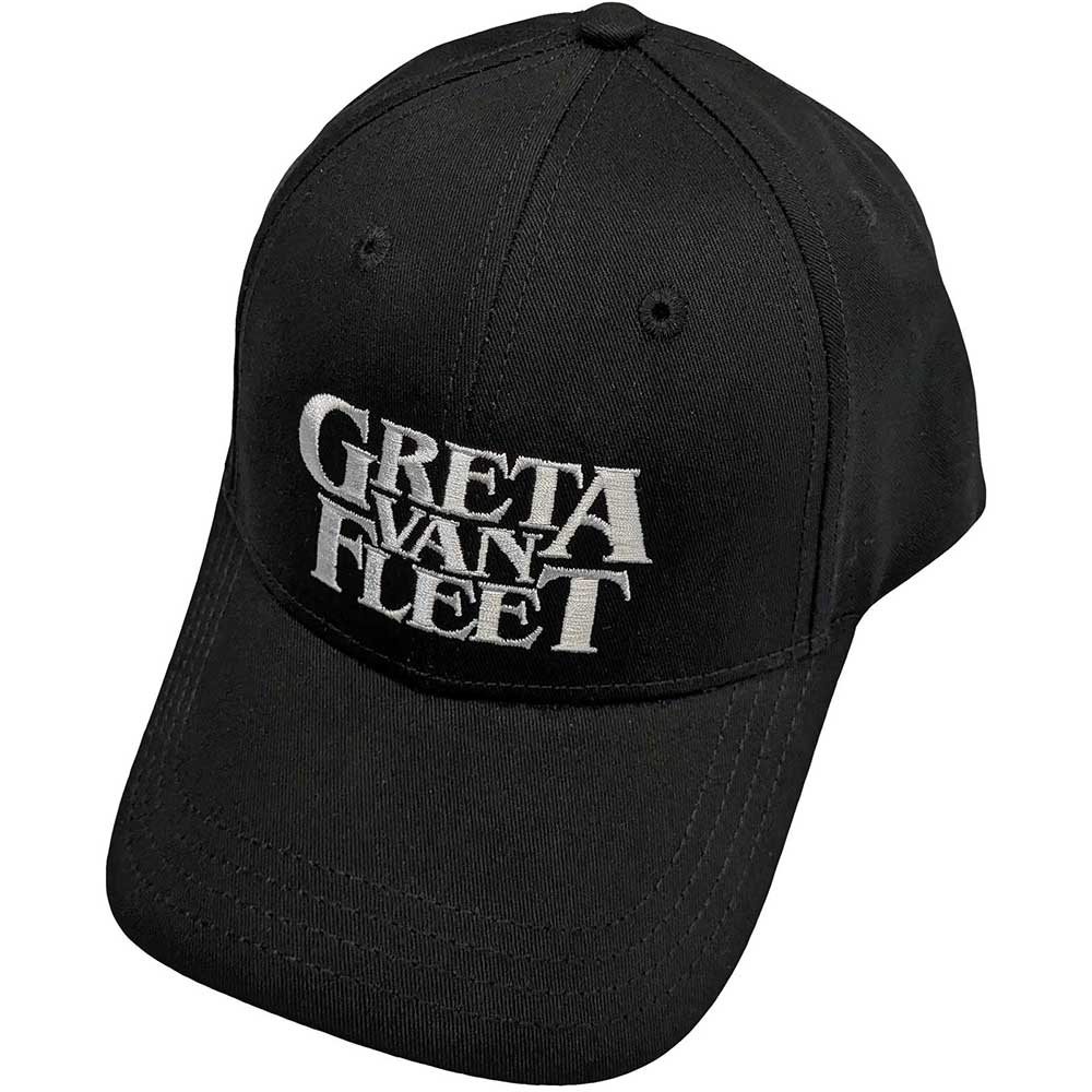 Greta Van Fleet Unisex Baseball Cap White Logo Black