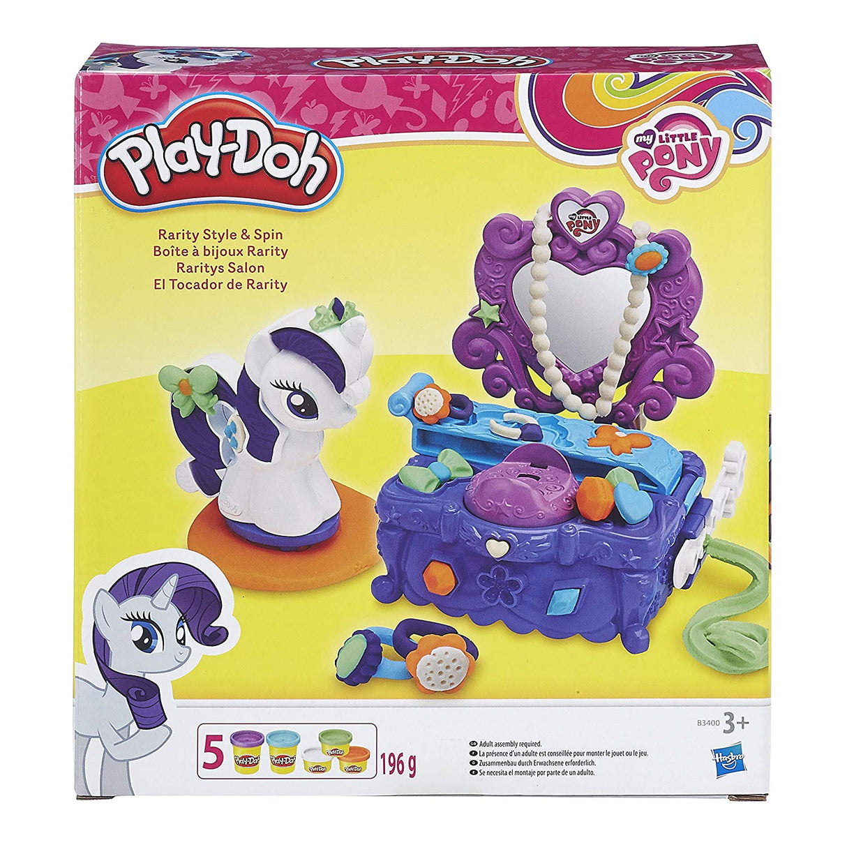 Hasbro Play-Doh My Little Pony Rarity Style & Spin