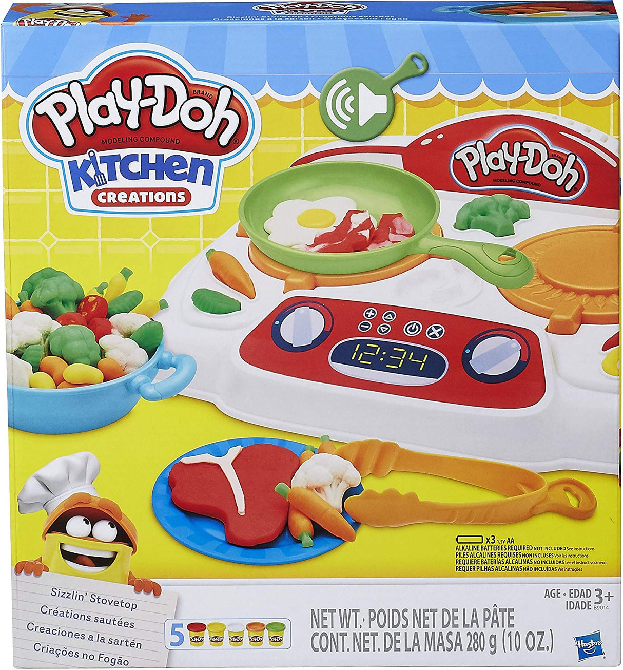 Hasbro Play-Doh Kitchen Creations Sizzlin' Stovetop