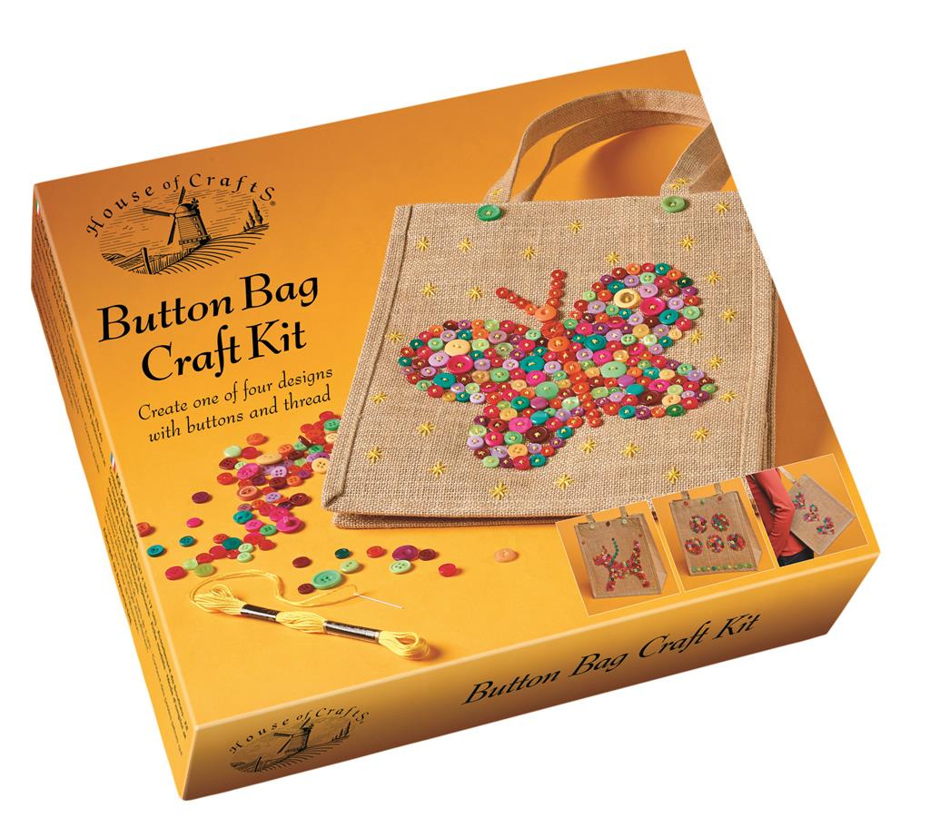 House of Crafts Button Bag Craft Kit