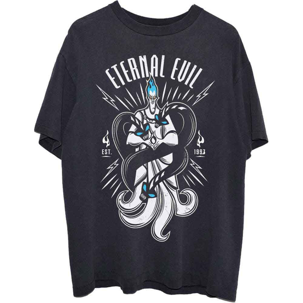 Disney Unisex T-Shirt Hercules Hades Eternal Evil Black (S)