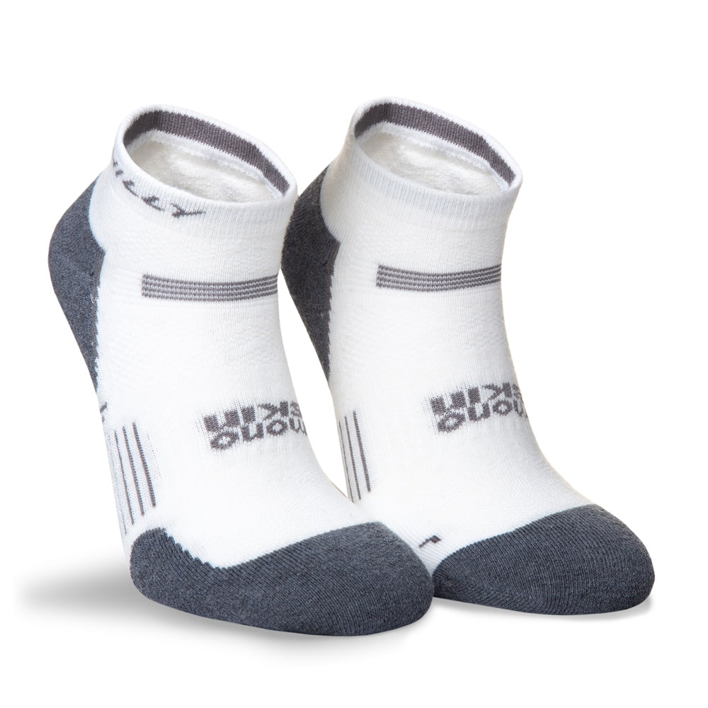 Hilly Supreme Quarter Socks Medium White/Grey Marl (UK Size 3-5.5)