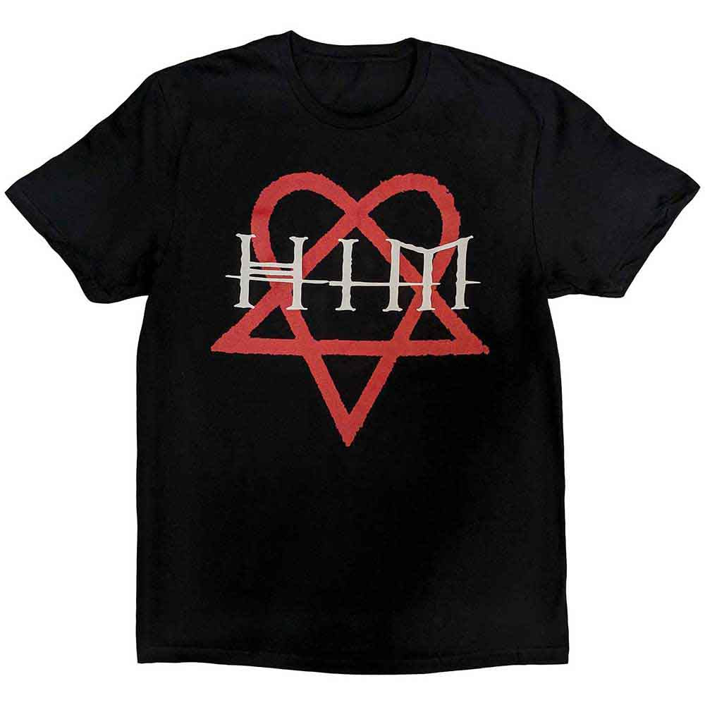 HIM Unisex T-Shirt Heartagram Black (S)