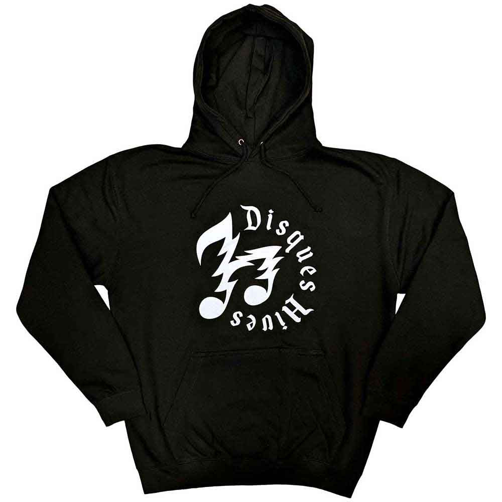 The Hives Unisex Pullover Hoodie Disques Hives Black (M)
